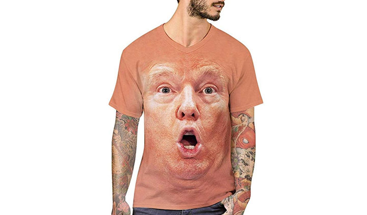 Donald Trump 3D Face Printed For Men