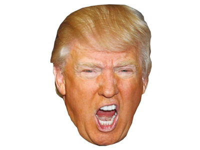 Shouting Donald Trump Celebrity Mask